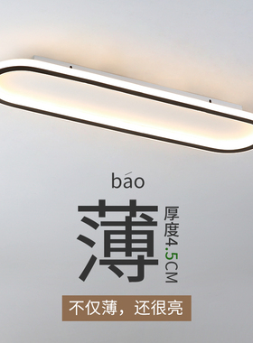 北欧长条LED吸顶灯过道走廊阳台玄关简约现代家用卧室衣帽间灯具