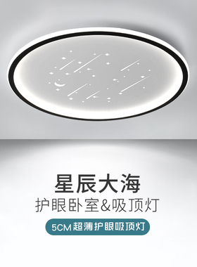 北欧客厅主灯卧室灯现代简约大气LED吸顶灯新款极简星空房间灯具