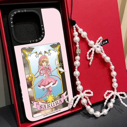 C家联名MagSafe磁吸百变小樱魔法适用iphone17手机壳16promax苹果15pro镜面14plus日韩ins卡通13/Air闺蜜12