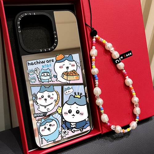 联名MagSafe磁吸漫画吉伊卡哇小八适用iphone17手机壳16promax苹果15pro镜面14plus趣味13可爱卡通12情侣男女