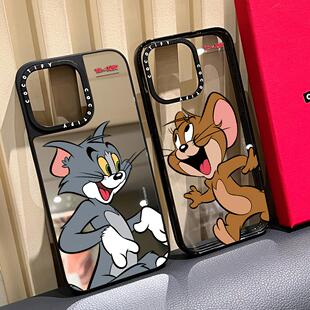 C家联名Tom and Jerry猫和老鼠适用iphone16手机壳15pro苹果17promax磁吸MagSafe透明卡通13情侣男女12可爱