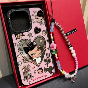 C家联名MagSafe磁吸镂空爱心奈良美智适用iphone17手机壳16promax苹果15pro镜面14plus趣味13可爱12卡通Air女