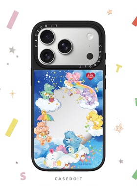 C家联名MagSafe磁吸carebears软糖小熊适用iphone17手机壳16promax苹果15pro镜面14plus可爱13卡通12日韩Air