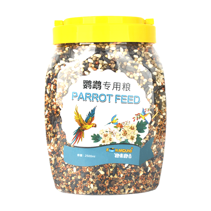 鹦鹉鸟粮饲料鸟食虎皮鸟料玄凤混合粮谷子带壳2500ml