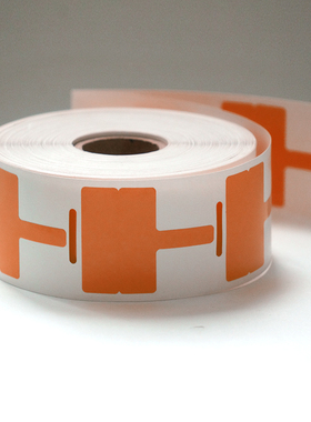 开玛GW08-02 打印标签 33mm*24mm+30mm 500片/卷 橙色