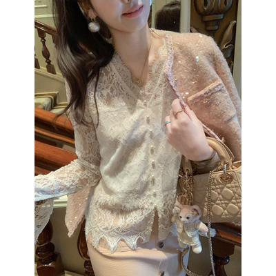 蕾丝打底衫女2025新款内搭上衣