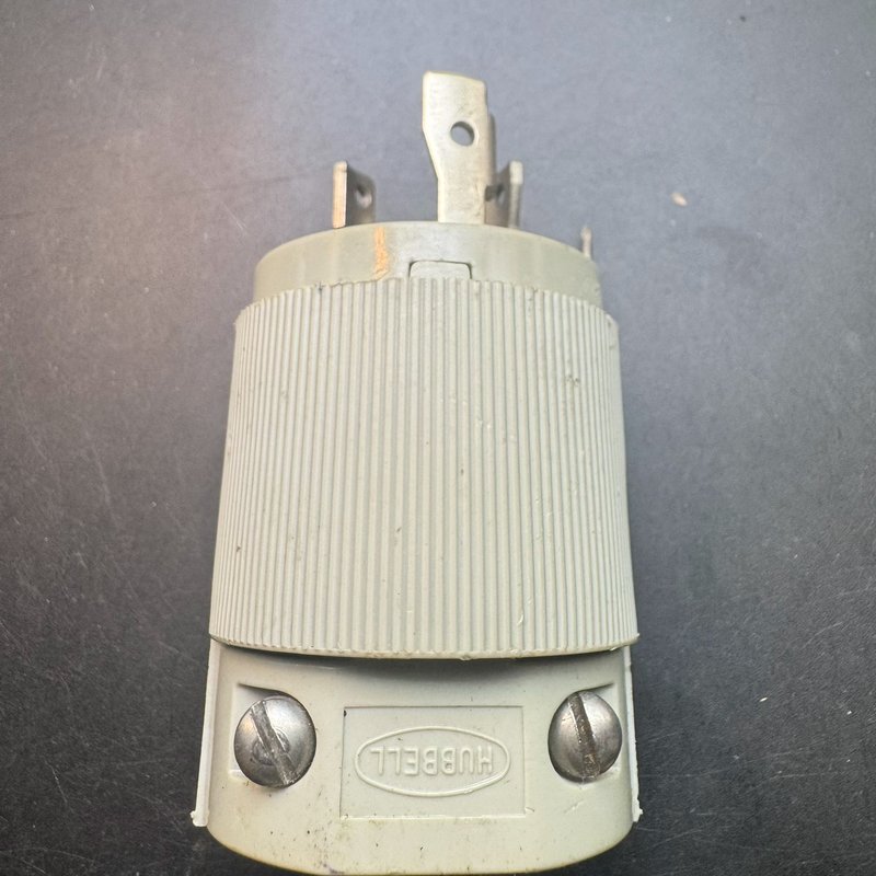 (议价)美国HUBBELL/荷宝 大电流旋转插头,30A250V,老