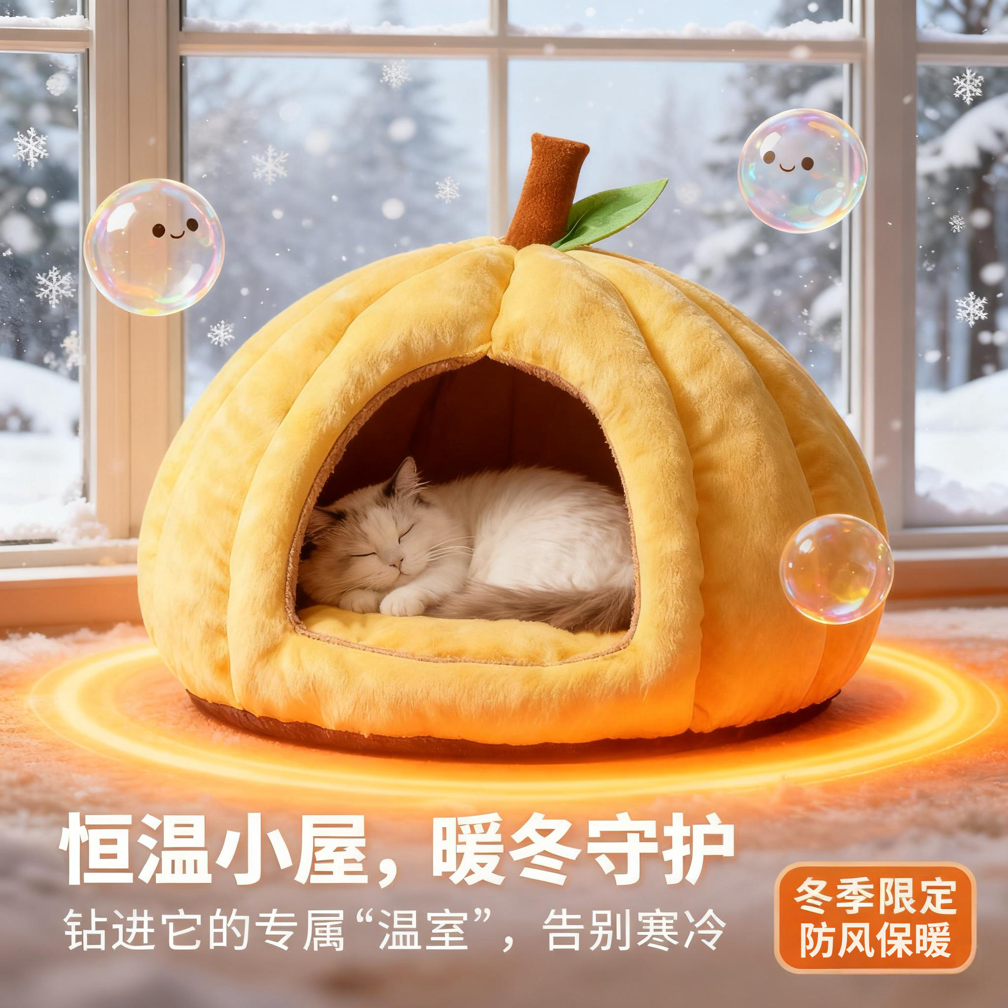 猫窝四季通用狗窝封闭猫屋宠物窝