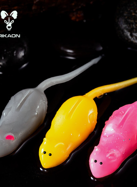 RIKAON野犬JERKY JERRY杰利鼠路亚软饵鼠形浮水假饵4.5寸鲈鱼钓饵