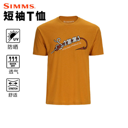 SIMMS新款PG-14102短袖T恤夏季短袖男女钓鱼服打底路亚服防晒衣