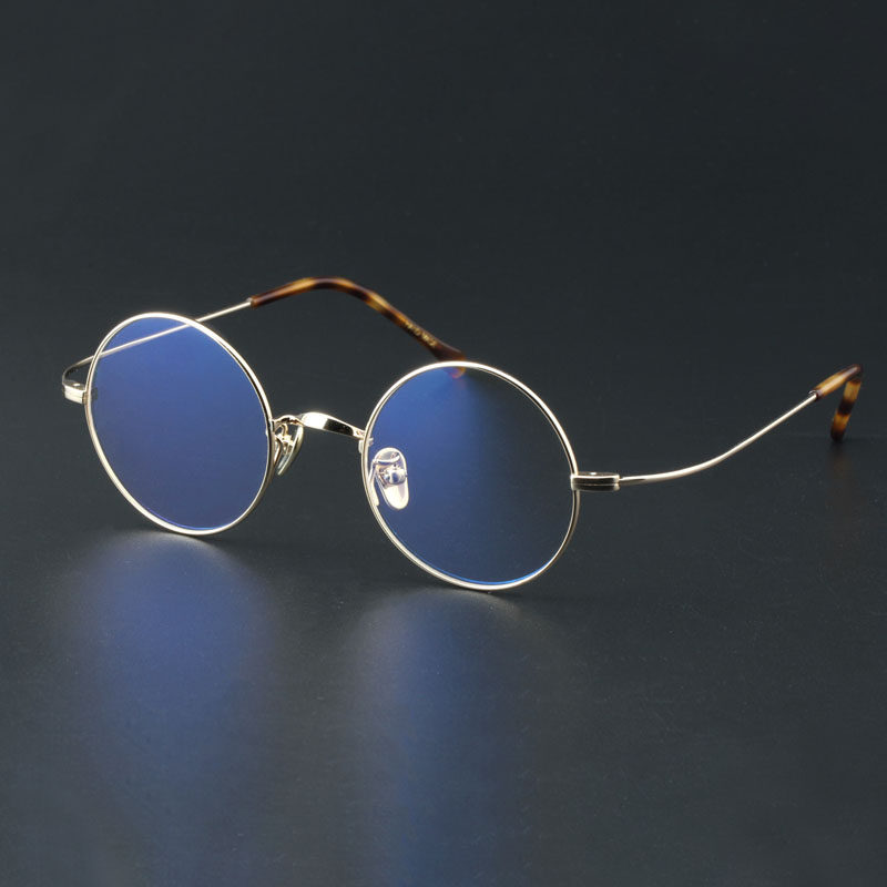 超轻圆框眼镜 近视眼镜框女 太子眼睛框镜架男细框舒适配蓝光5002