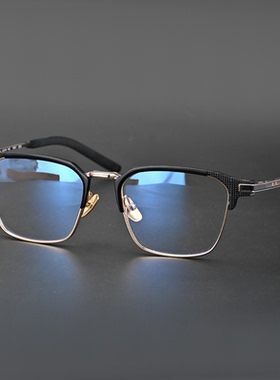 时尚眼镜框镜架男女款钛眼镜框方镜架配防蓝光近视镜大方框S-08TH