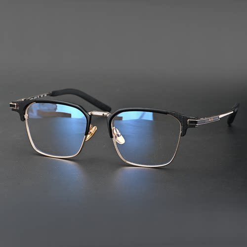 时尚眼镜框镜架男女款钛眼镜框方镜架配防蓝光近视镜大方框S-08TH