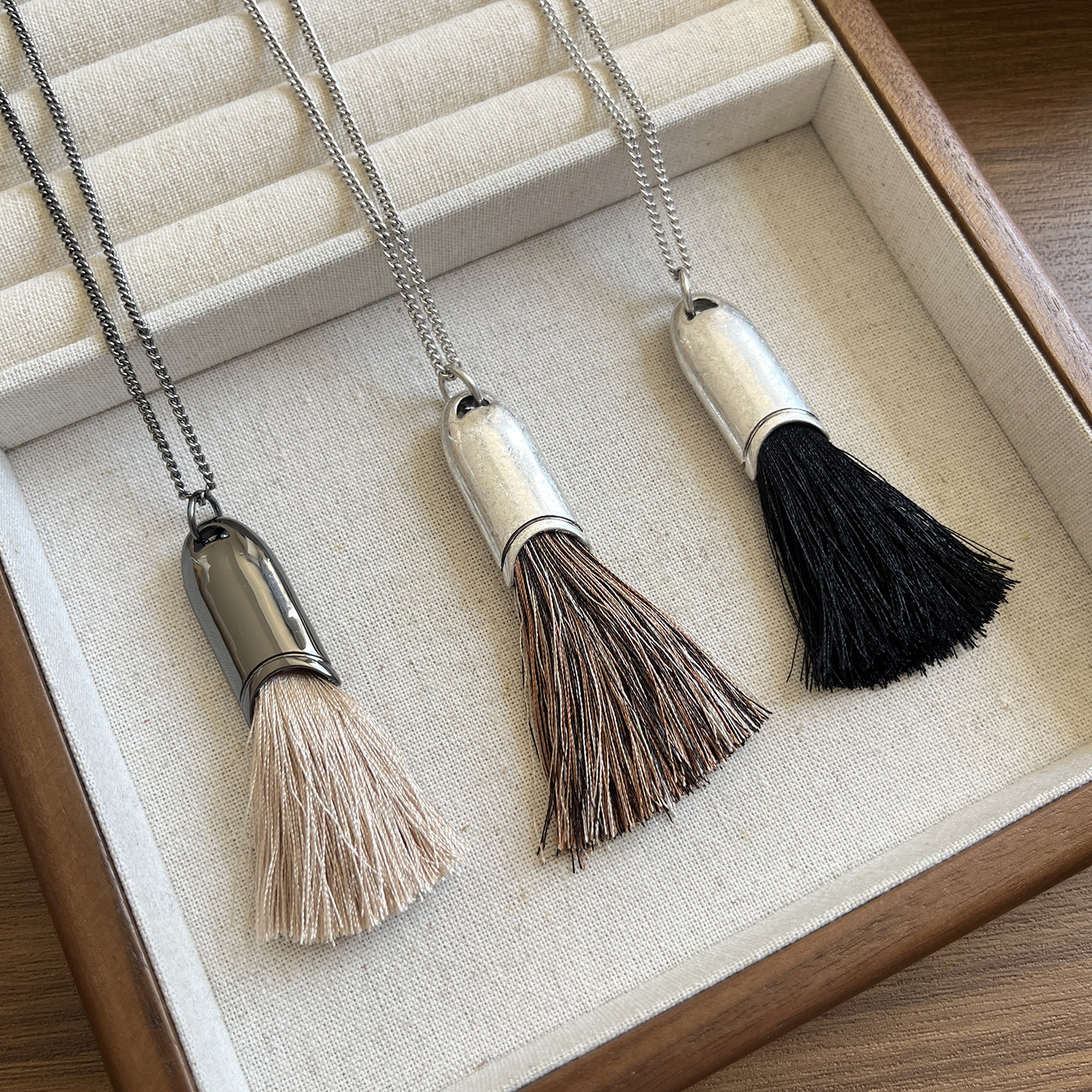 流苏毛刷吊坠长项链女款