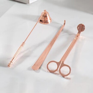香薰蜡烛剪刀工具灭烛罩灭火钩点火棒点火器充电灭烛钩灭火器套装