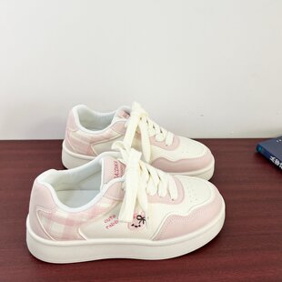 夏季 2026新款 女款 厚底小白鞋 学生百搭透气运动鞋 女鞋 原创小众板鞋