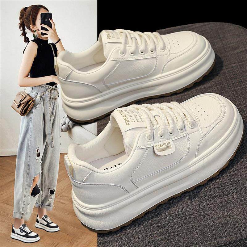 潮牌真皮小白鞋女2026夏季新款女款板鞋平底百搭潮流休闲运动鞋子