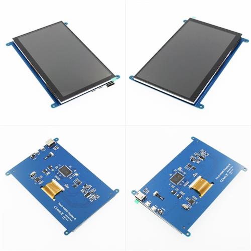 7寸树莓派HDMI电容触控屏幕显示器800X480 for Raspberry Pi 3B+/