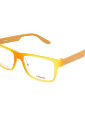 代购Carrera卡雷拉男女眼镜框橙色全框方形塑料日常佩戴办公
