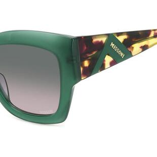 代购 Missoni女士太阳镜绿色方形全框塑料户外出行墨镜