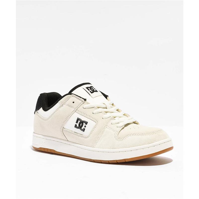 DC男士滑板鞋缓震足床耐用耐磨透气内衬双层加固缝线米白色