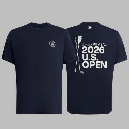 代购GFORE X 2026 U.S. OPEN美国公开赛款印花圆领套头高尔夫T恤