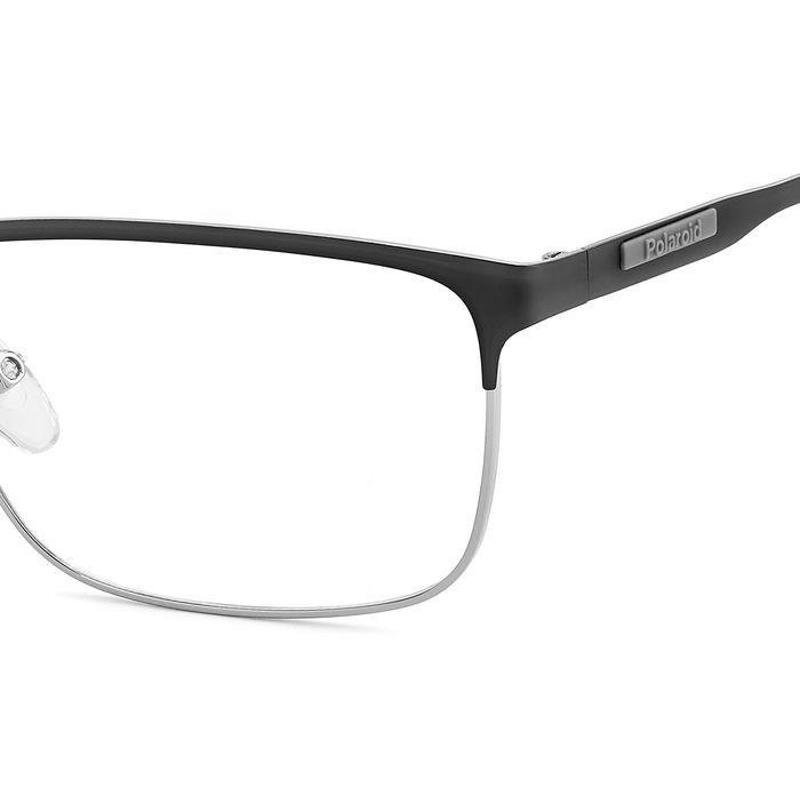 代购代购Polaroid宝丽来男士眼镜架矩形金属全框黑色办公日常眼