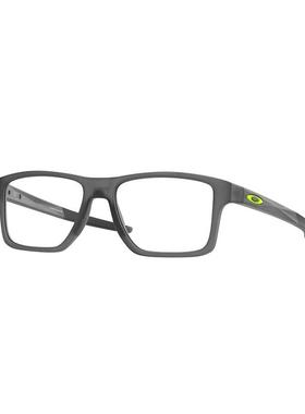 代购Oakley欧克利男士眼镜框方形塑料灰色哑光日常佩戴办公