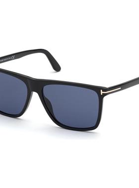 代购Tom Ford汤姆福特男士太阳镜方形全框黑色蓝色镜片户外驾驶