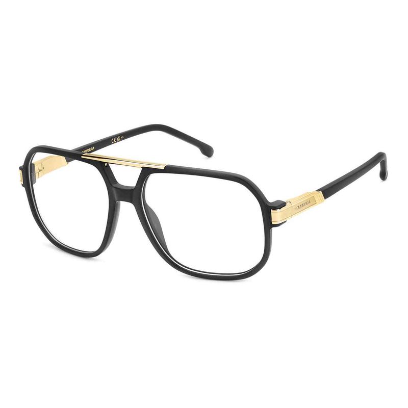 Carrera卡雷拉男士眼镜框方形黑色全框塑料日常佩戴办公眼镜架