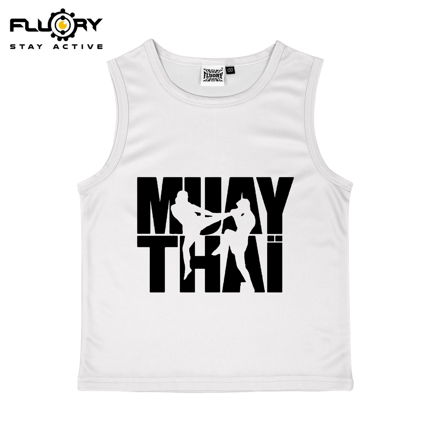 FLUORY健身拳击背心搏击泰拳衣服健身上衣综合格斗训练服儿童T恤