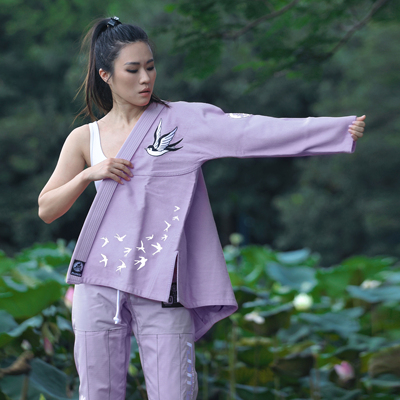 FLUORY火垒巴西柔术道服女BJJ GI燕子成人柔道道服专业柔道服