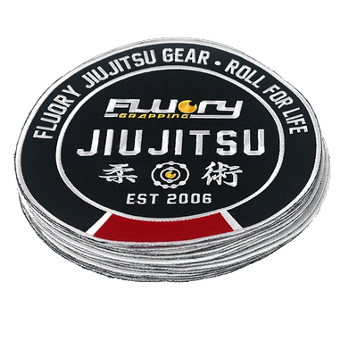 FLUORY火垒巴西柔术道服织标bjj gi柔道服成人儿童贴标定制男女