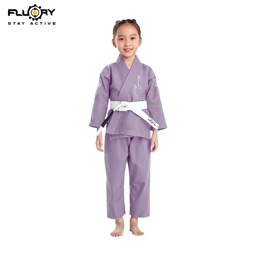 FLUORY巴西柔術(shù)道服兒童柔道服男女童柔術(shù)服BJJ柔道訓(xùn)練服