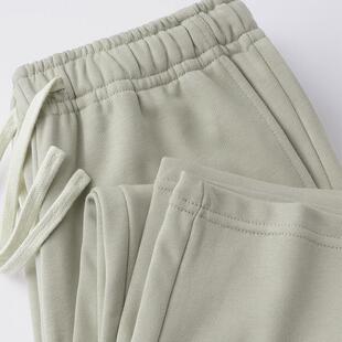 MAROLIO~质量上乘！2025春秋新款直筒休闲裤男简约纯色毛圈布卫裤