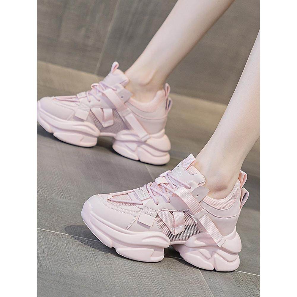 网红老爹鞋女2025新款秋冬季显脚小网面炸街厚底运动内增高休闲鞋,女鞋,老爹鞋,淘宝优惠券,粉丝福利购,淘宝优惠卷