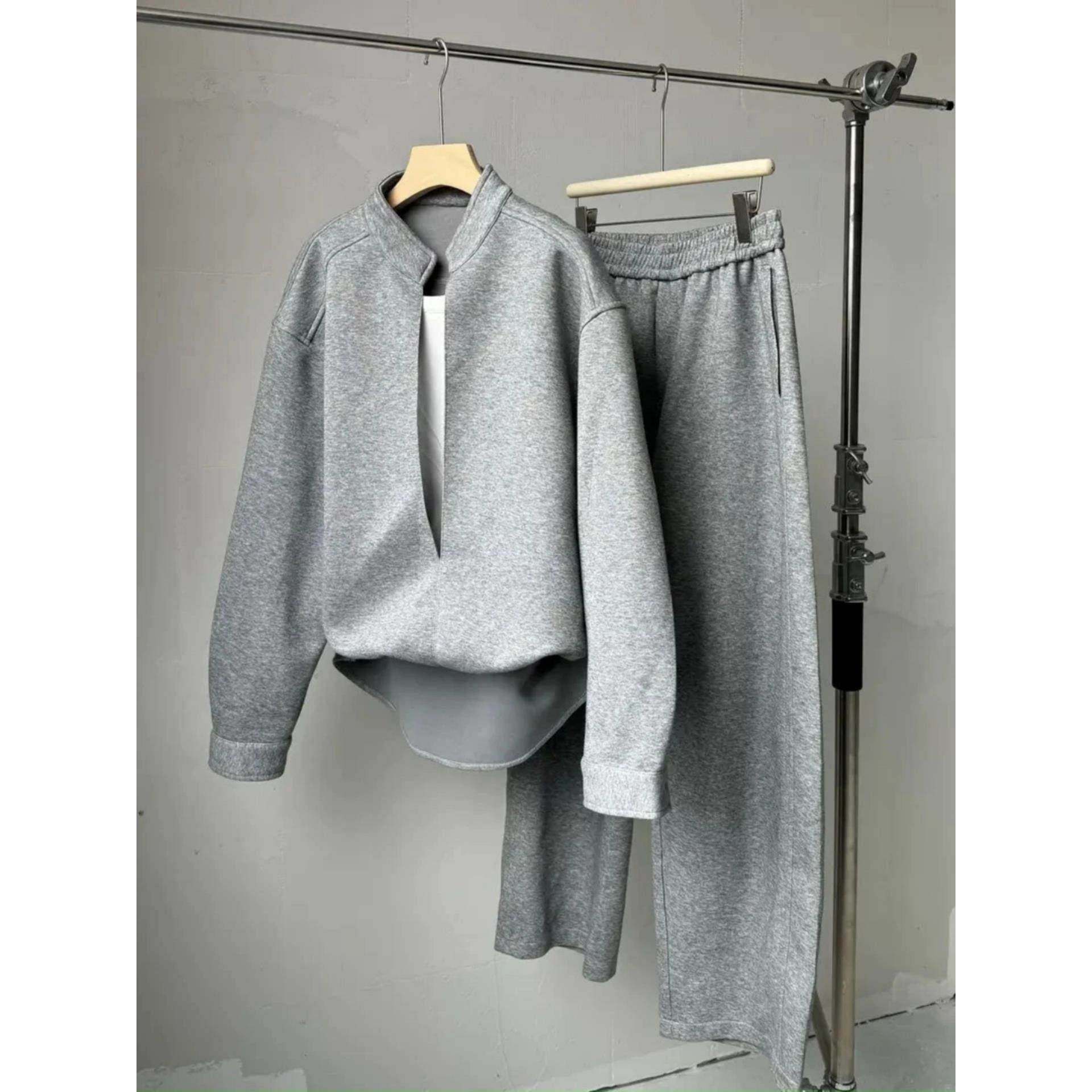 潮流时尚秋季新款休闲运动套装男女同款假两件简约卫衣百搭两件套,男装,休闲运动套装,淘宝优惠券,粉丝福利购,淘宝优惠卷