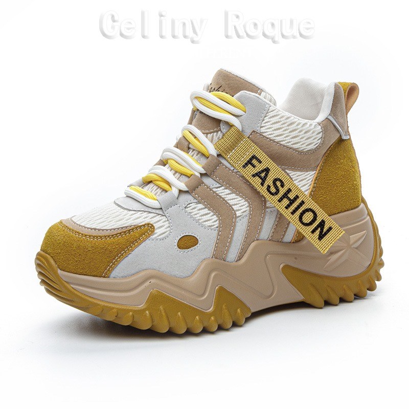 今年流行老爹鞋女鞋厚底内增高ins小个子松糕高帮休闲鞋网红爆款