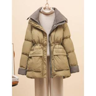 2025新款今年流行冬装羽绒服女爆款时尚中长款洋气收腰小香风外套