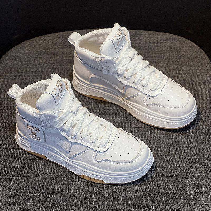 2025年秋款真皮高帮鞋女秋冬加绒新款小白鞋厚底百搭休闲运动板鞋,女鞋,高帮鞋,淘宝优惠券,粉丝福利购,淘宝优惠卷