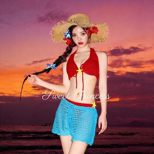 分体泳衣女度假温泉比基尼泳衣