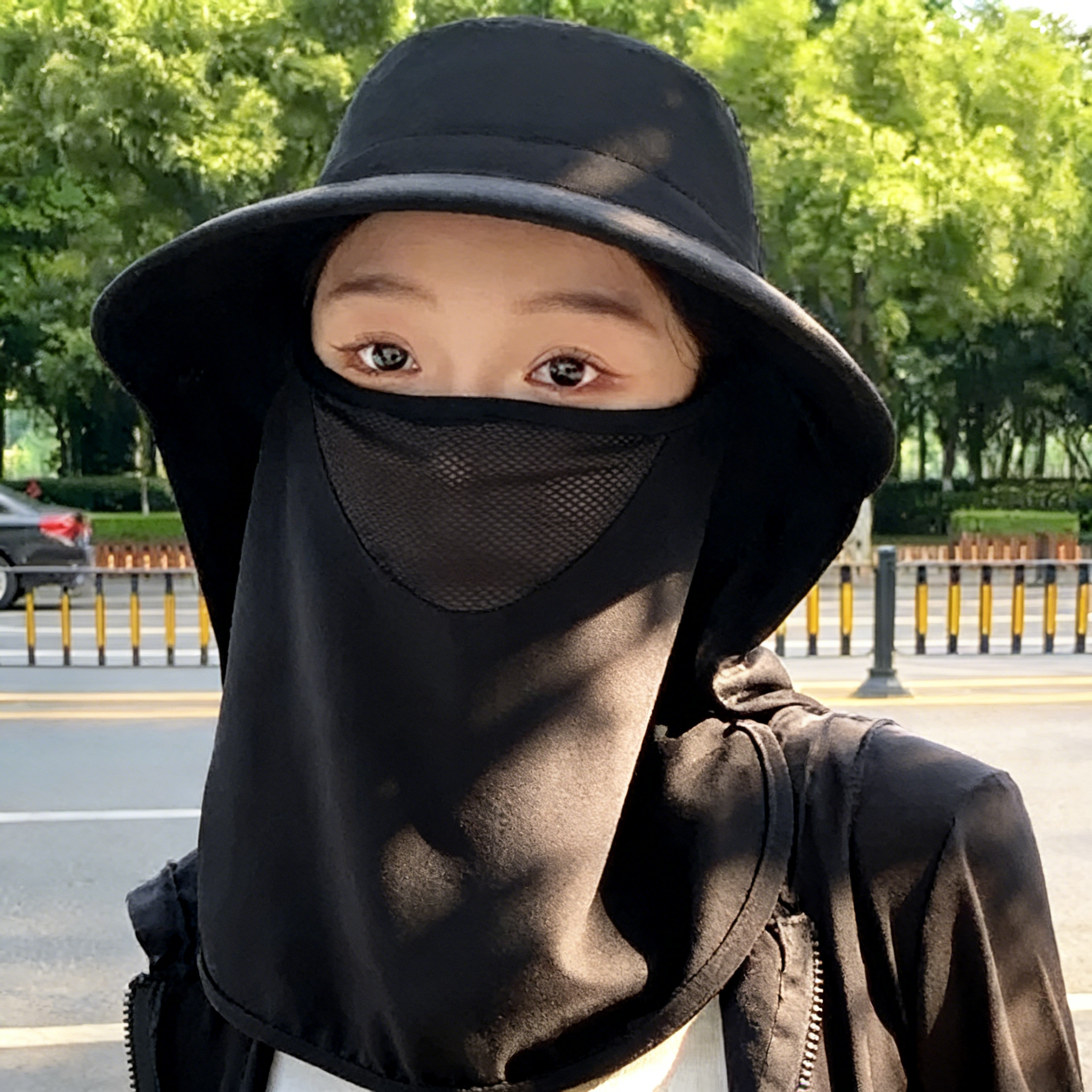 防晒帽子透气遮脸面罩护颈一体太阳帽防紫外线户外遮阳帽女包邮,服饰配件/皮带/帽子/围巾,防晒帽,淘宝优惠券,粉丝福利购,淘宝优惠卷