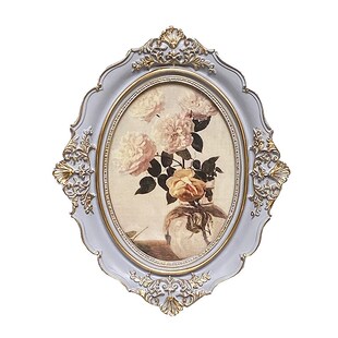 热销法美欧式复古桌面摆件油画装饰画客厅卧室轻奢挂墙奶油风椭圆