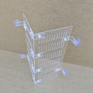 热销鱼缸水族箱水泵直角挡板溢流区直角挡板隔离区带吸盘防水泵吸