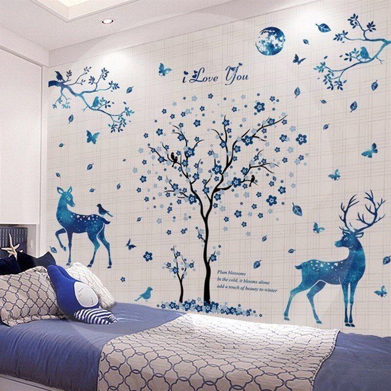 热销女生装饰壁纸f布置客厅墙粘墙壁贴纸贴花墙纸贴画卧室背景房