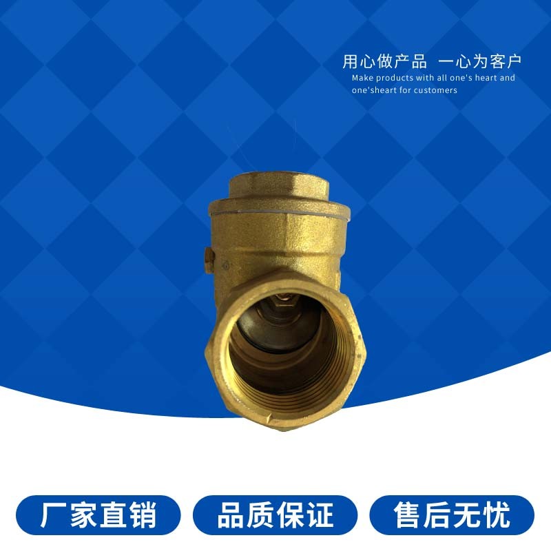 热销埃美柯黄铜止回阀429 卧式单向止逆4分6分1寸DN15 20 25 32 4