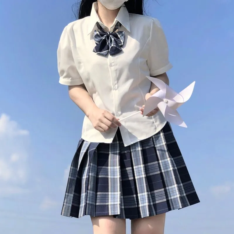 小田绫现货夏季校供感jk格裙正版原创半身裙女制服百褶裙短裙
