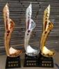 Gold and Silver Copper Trophy resin trophy customized originality Ribbon trophy Contribution Award Ethics Model End of the year Awards