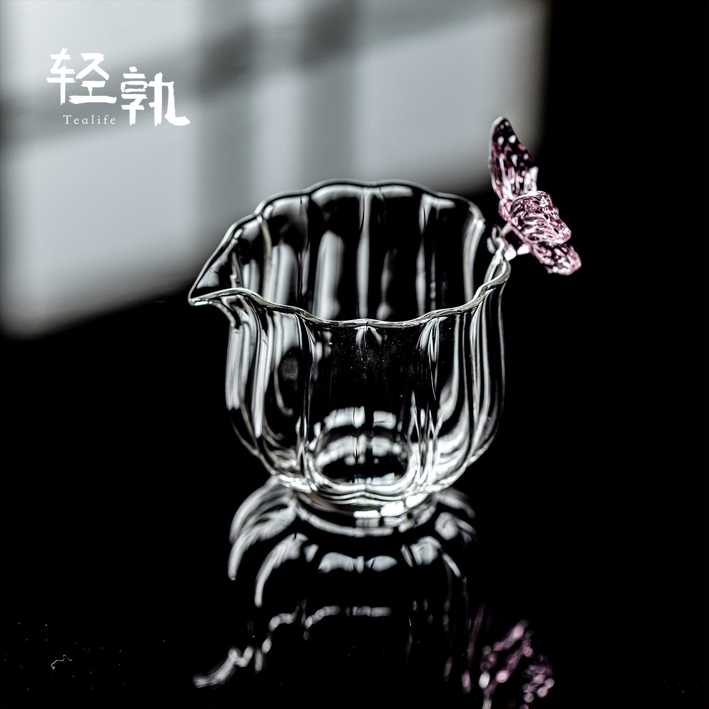 蝴蝶公道杯玻璃加厚耐热分茶器泡茶茶具日式茶海手抓公杯茶道家用,餐饮具,公道杯,淘宝优惠券,粉丝福利购,淘宝优惠卷