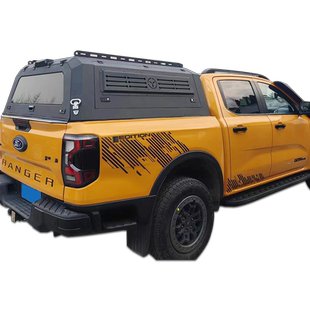适用于23款新款福特ranger游骑侠皮卡改装锰钢三开门后箱盖高盖